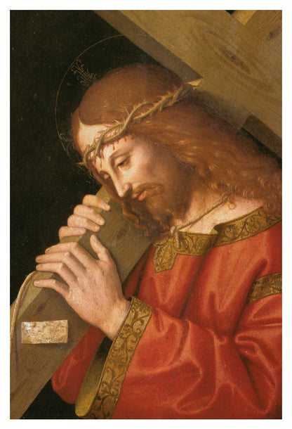 Santino Passione di Gesù con retro preghiera "Anima di Cristo"