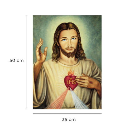 Foto sacro cuore di Gesù cm 35x50