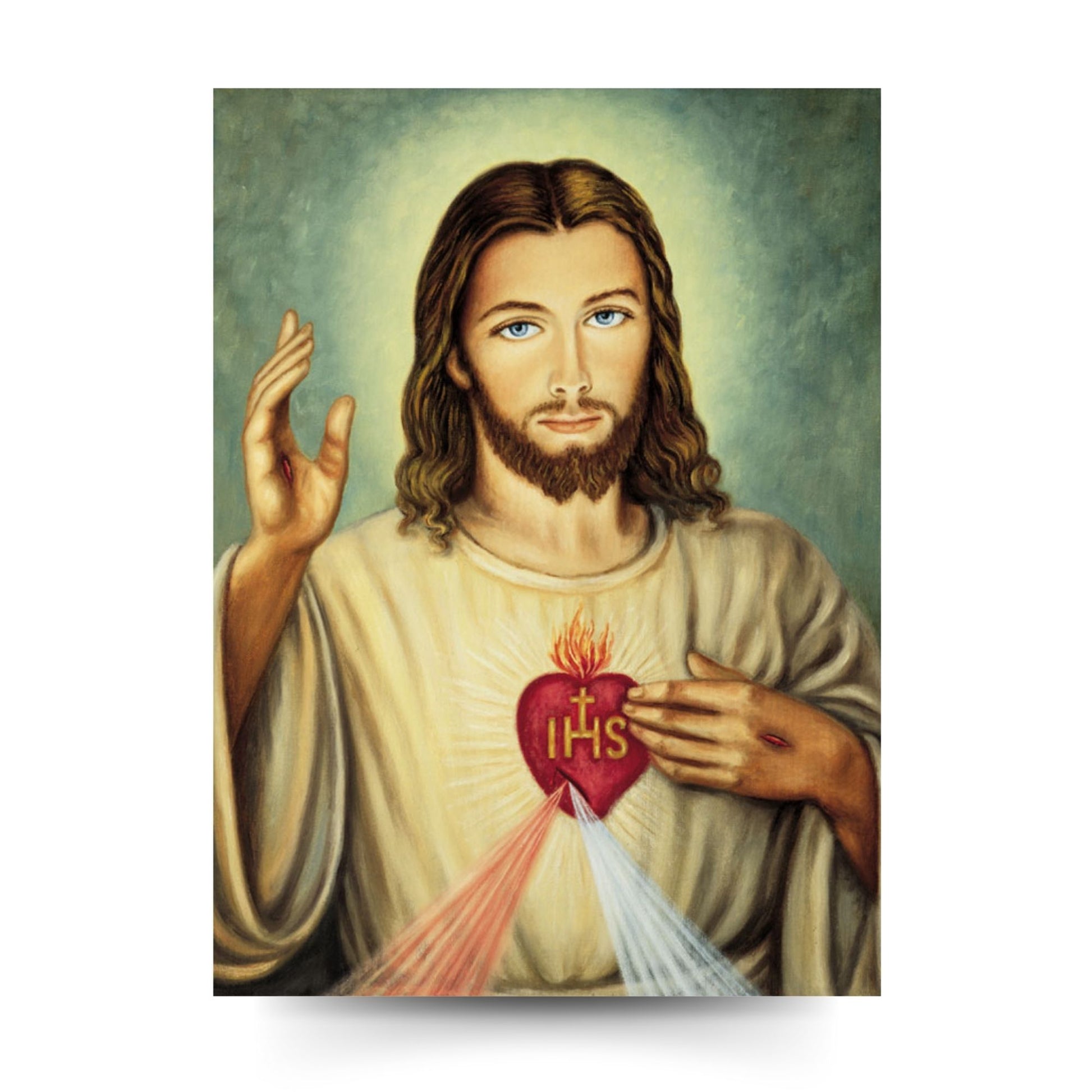Foto sacro cuore di Gesù cm 30x40
