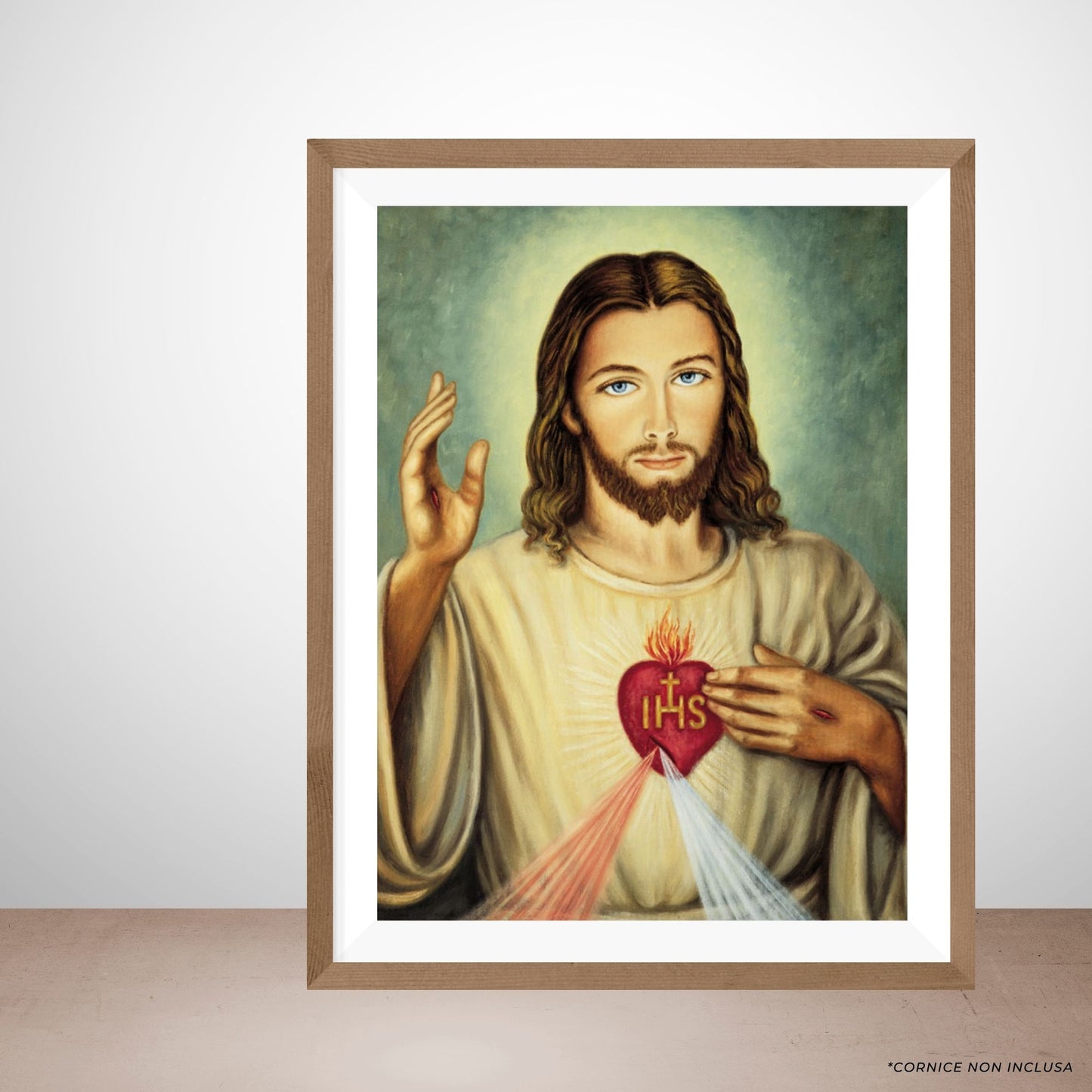 Foto sacro cuore di Gesù cm 30x40