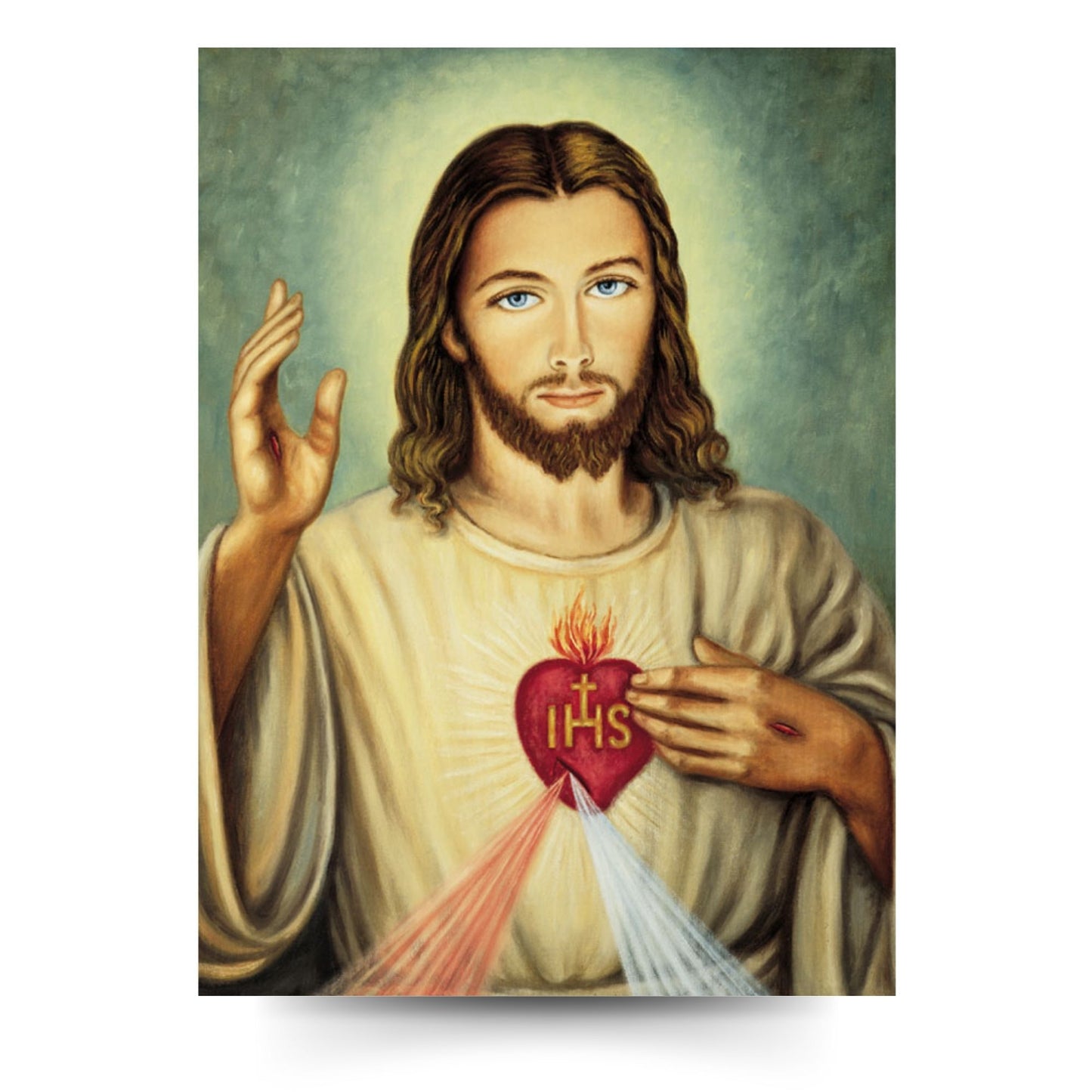 Foto sacro cuore di Gesù cm 25x35