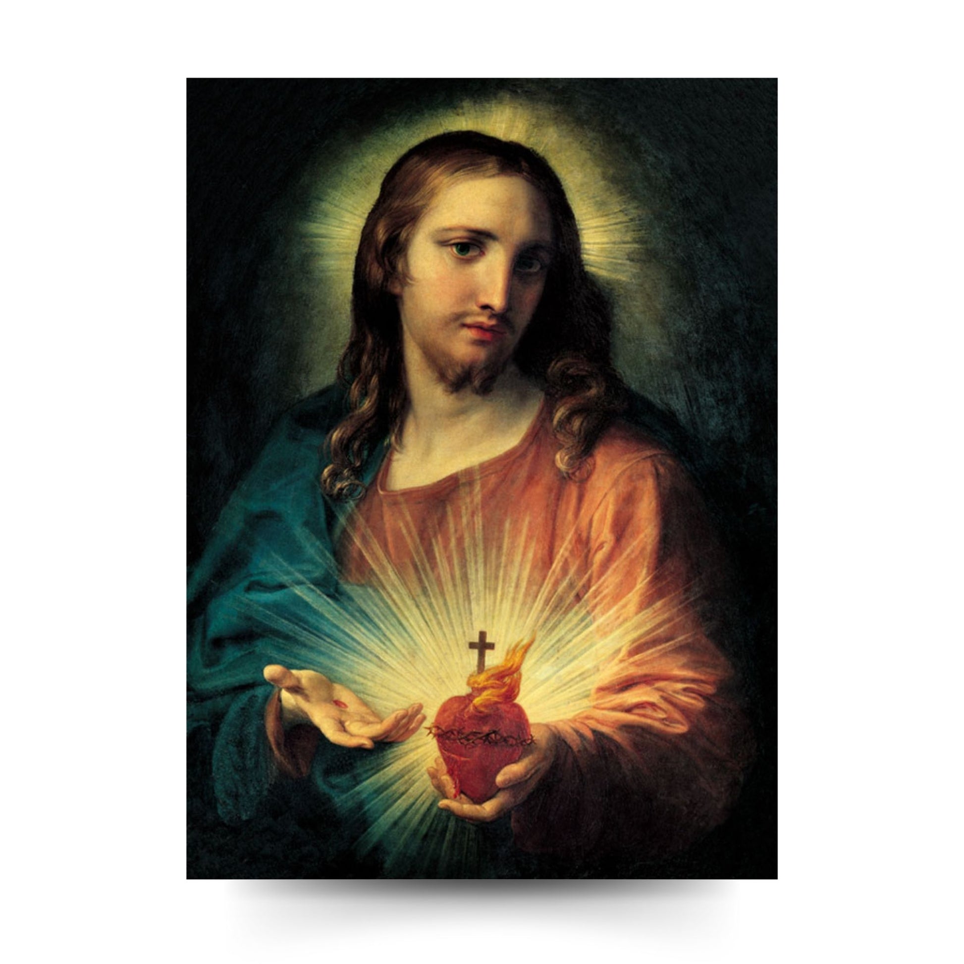 Foto sacro cuore di Gesù cm 50x69