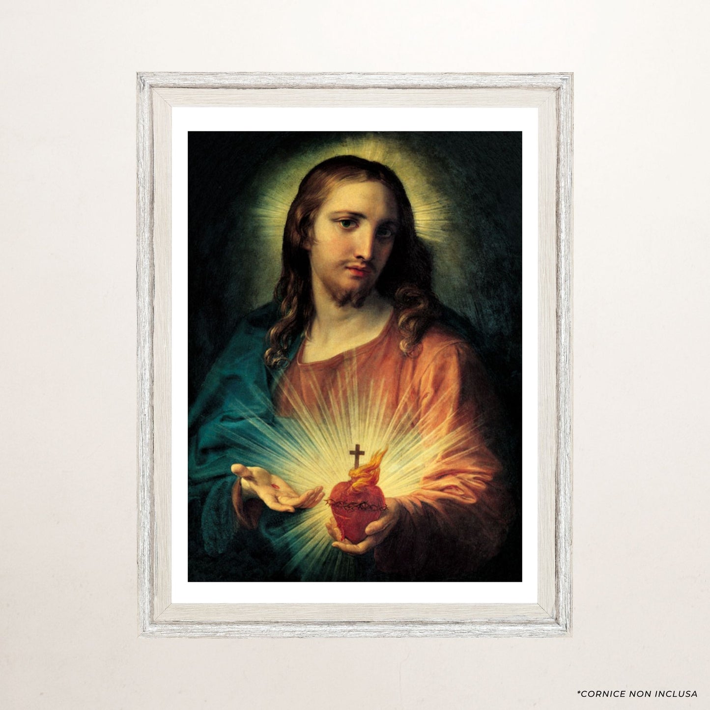 Foto sacro cuore di Gesù cm 50x69