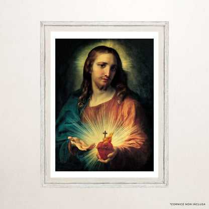 Foto sacro cuore di Gesù cm 50x69
