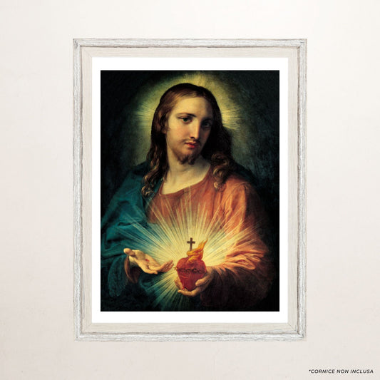 Foto sacro cuore di Gesù cm 50x69