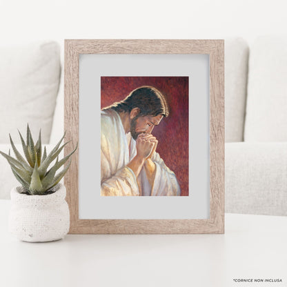 Foto Gesù che prega nell'orto degli Ulivi cm 18x24