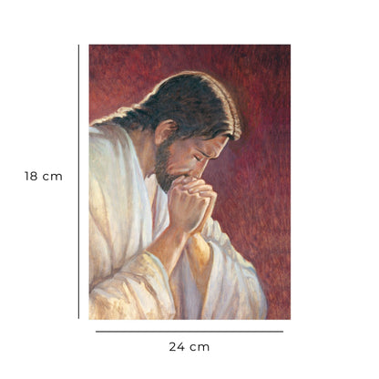 Foto Gesù che prega nell'orto degli Ulivi cm 18x24