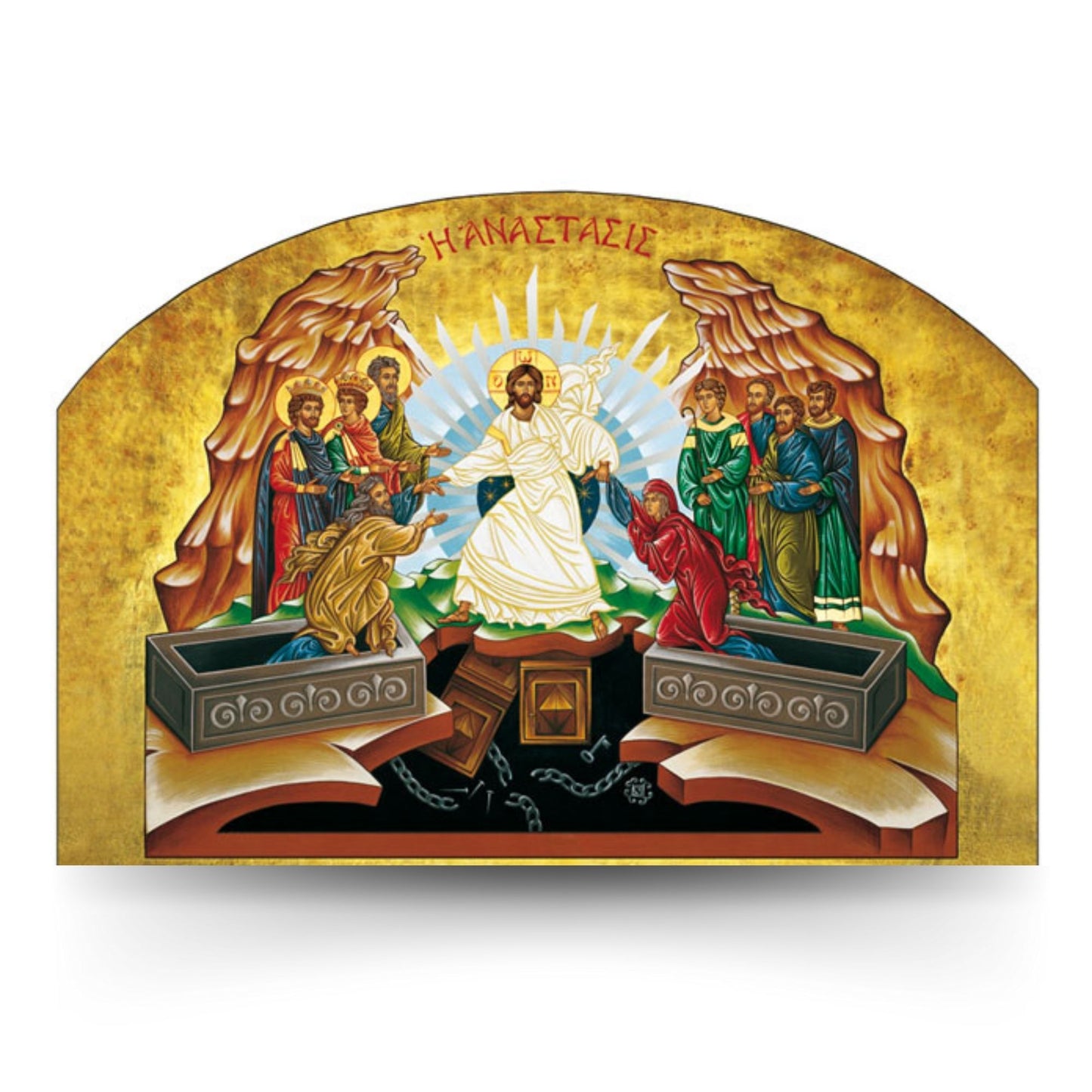 Foto icona risurrezione Comunità Cenacolo cm 43x61