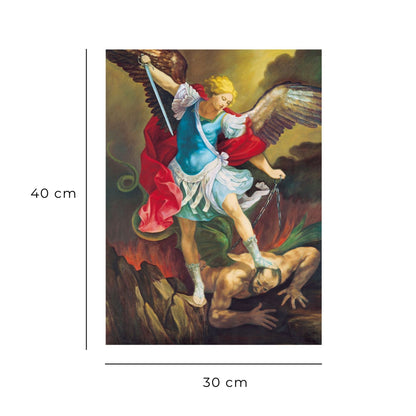 Foto san Michele arcangelo cm 30x40