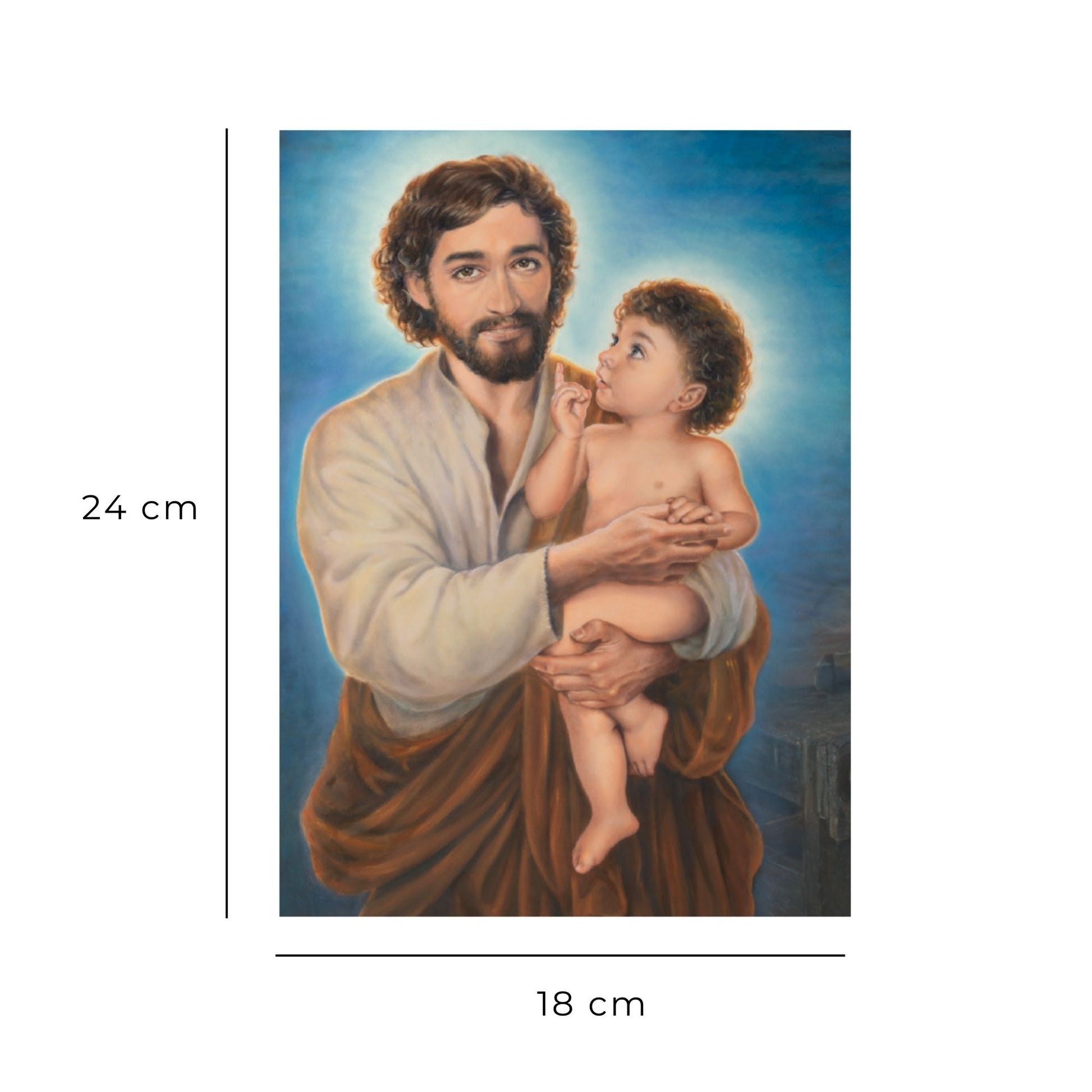 Foto San Giuseppe (dipinto di Dawid K.) cm 18X24