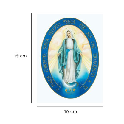 Cartolina Medaglia Miracolosa. Sul retro "Coroncina alla Medaglia Miracolosa"
