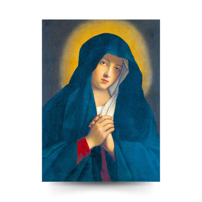 Cartolina Vergine Maria addolorata. Sul retro "Consacrazione al cuore addolorato di Maria"