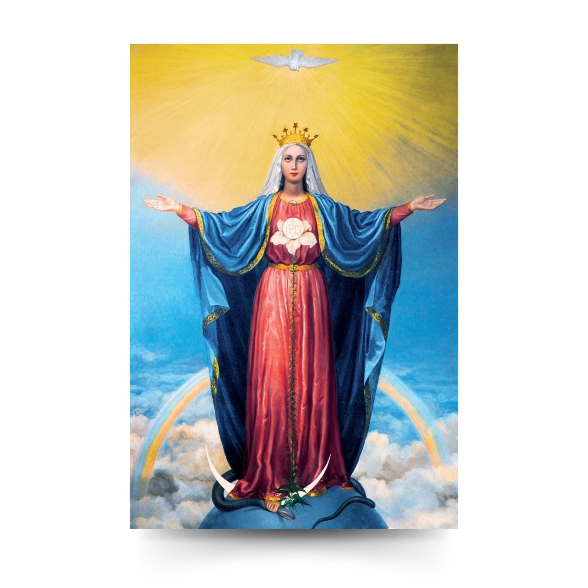 Cartolina Maria Mediatrice "Supplica a Maria Mediatrice"