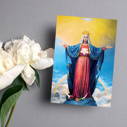 Cartolina Maria Mediatrice "Supplica a Maria Mediatrice"