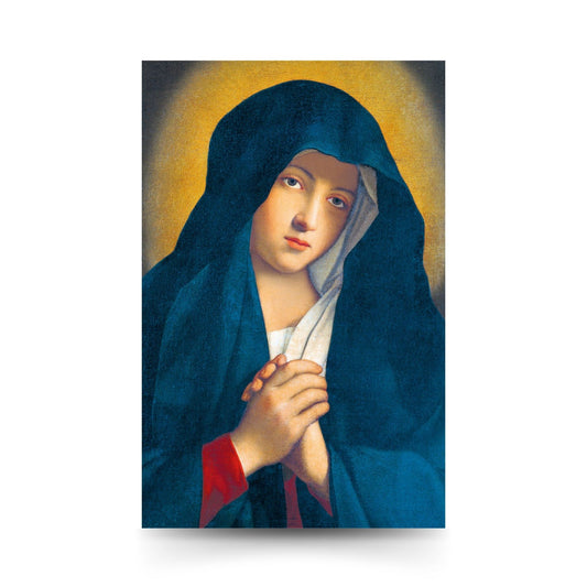 Cartolina Vergine Maria Addolorata cm 10x15 con retro preghiera
