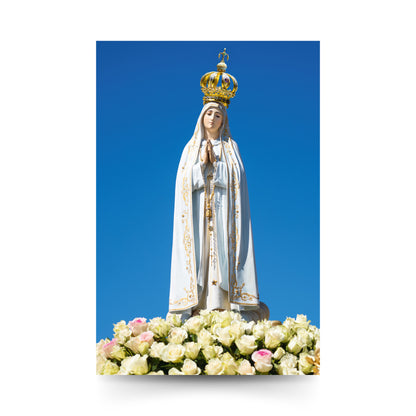 Cartolina Madonna di Fatima con retro "Oracoes do Anjo" e "Oracoes de nossa Senhora"