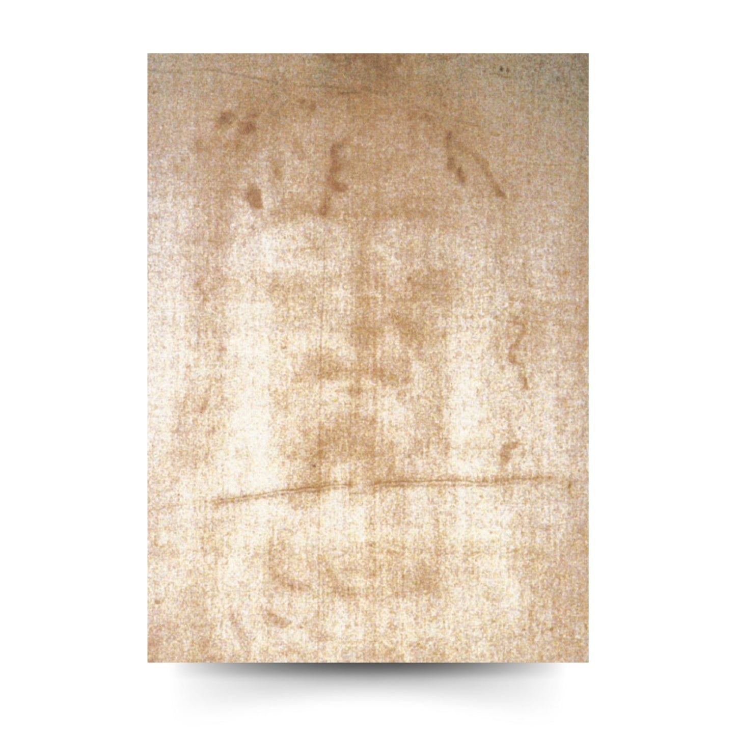 Cartolina Ostensione della Sacra Sindone. Sul retro "Preghiera autografa di papa Francesco"