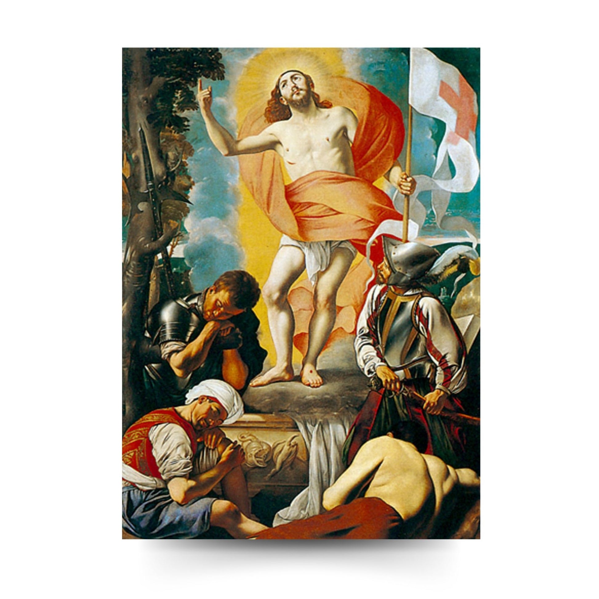 Cartolina risurrezione del Signore. Sul retro "Regina coeli"