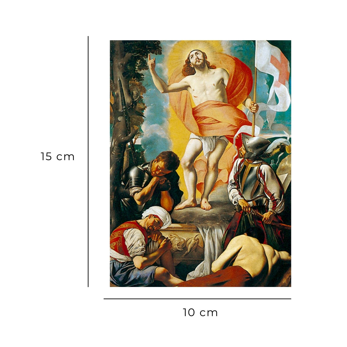 Cartolina risurrezione del Signore. Sul retro "Regina coeli"