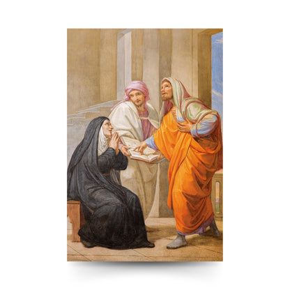 Cartolina S.Agostino e S. monica con retro "Preghiera a santa Monica"