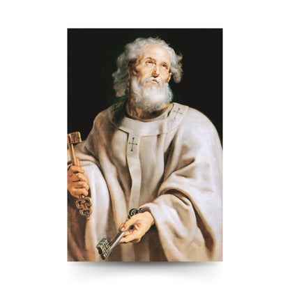 Cartolina San Pietro con retro "Preghiera a San Pietro Apostolo"