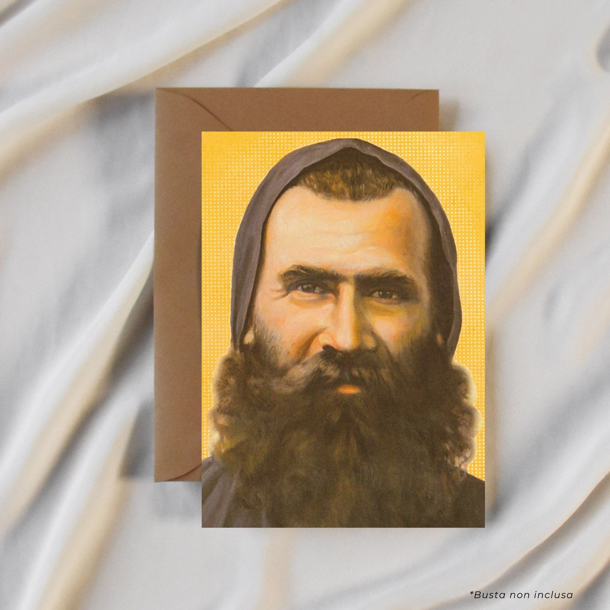 Cartolina frate Stefan con retro "Preghiera per ottenere una grazia"