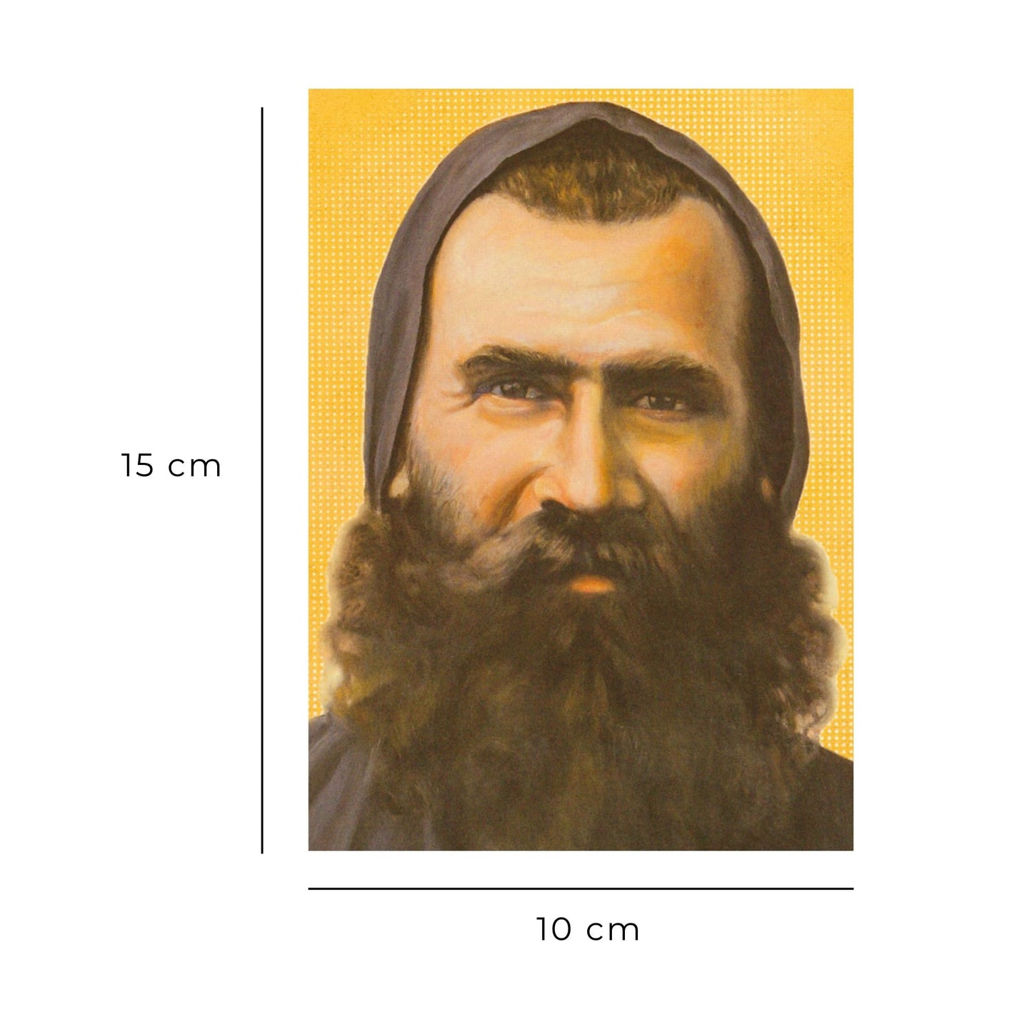 Cartolina frate Stefan con retro "Preghiera per ottenere una grazia"