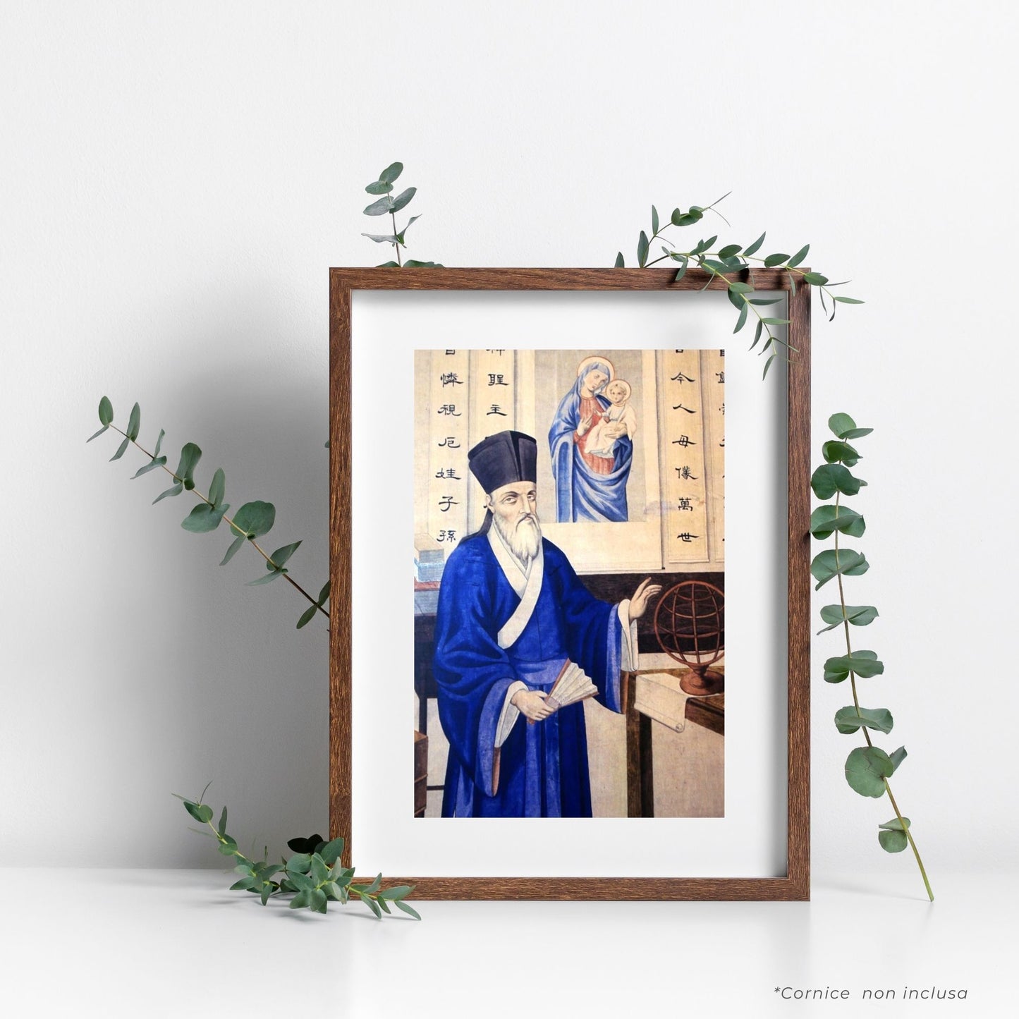 Cartolina Padre Matteo Ricci con "Preghiera per ottenere la Beatificazione e Canonizzazione" in lingua spagnola