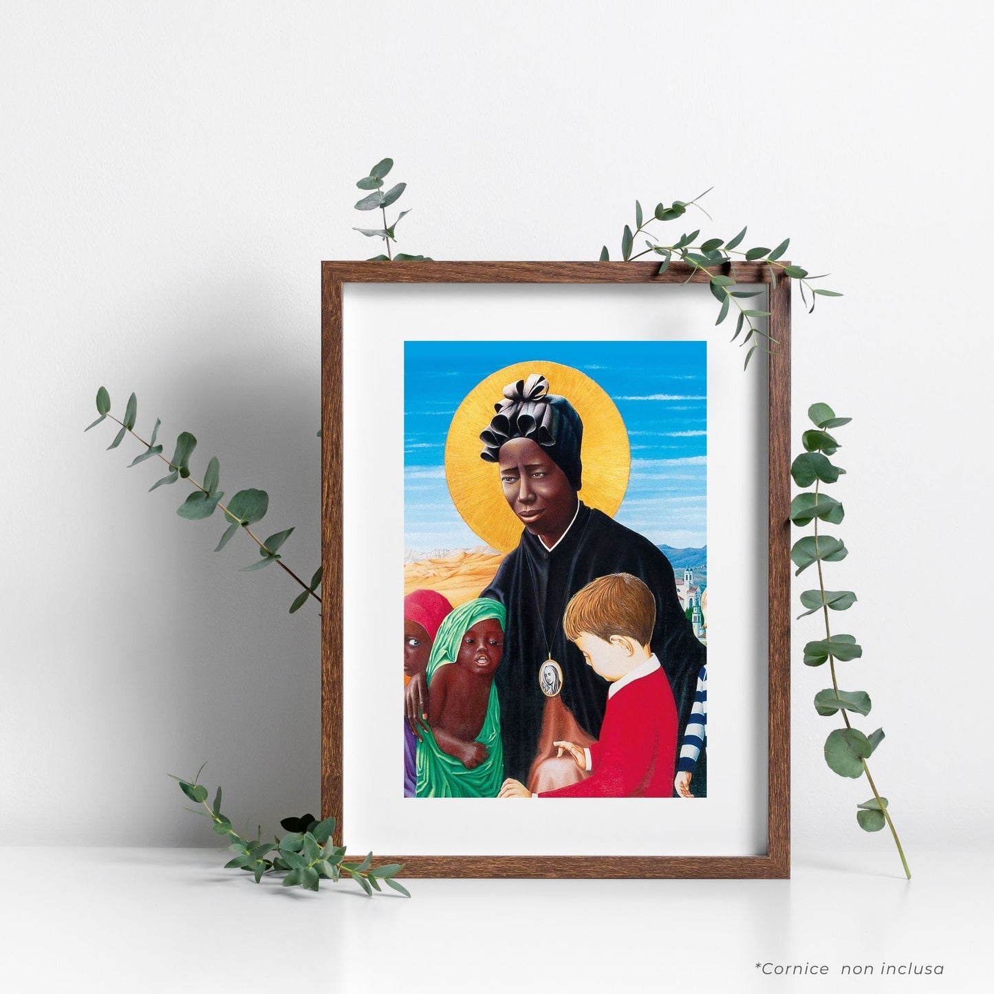 Cartolina Bakhita con retro preghiera "O Dio Padre di misericordia"