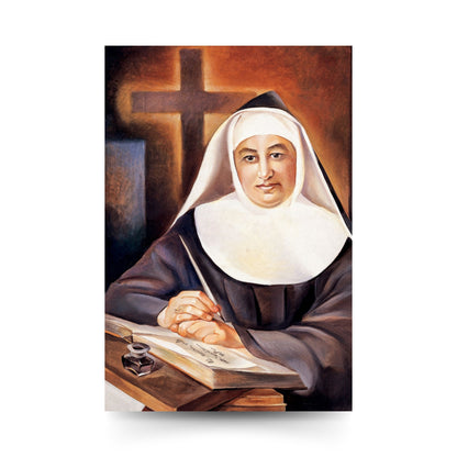 Cartolina alla beata Maria Teresa Fasce con retro "Preghiera alla beata Maria Teresa Fasce per chiedere una grazia"