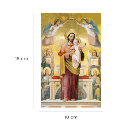 Cartolina San Giuseppe e Gesù Bambino. Sul retro "O caro san Giuseppe"