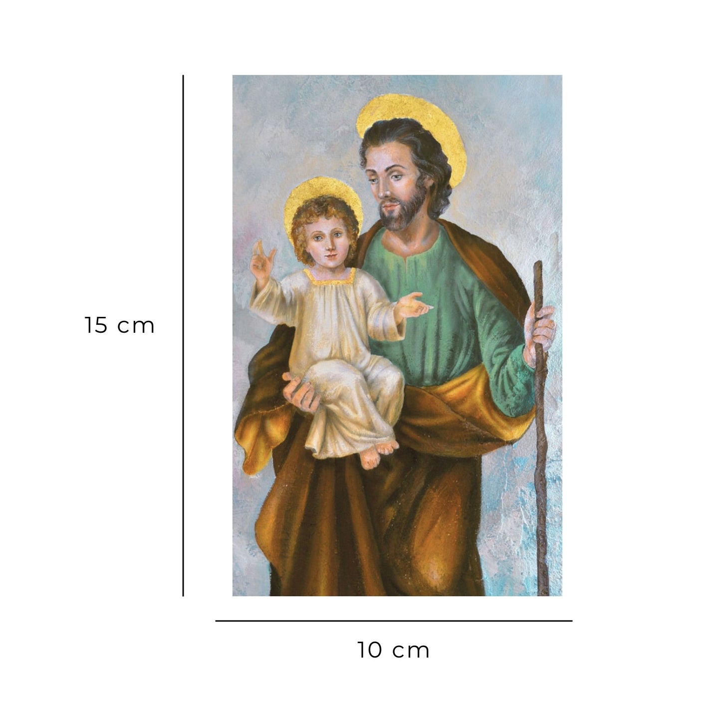 Cartolina San Giuseppe e Gesù Bambino. Sul retro "Padre di Gesù"