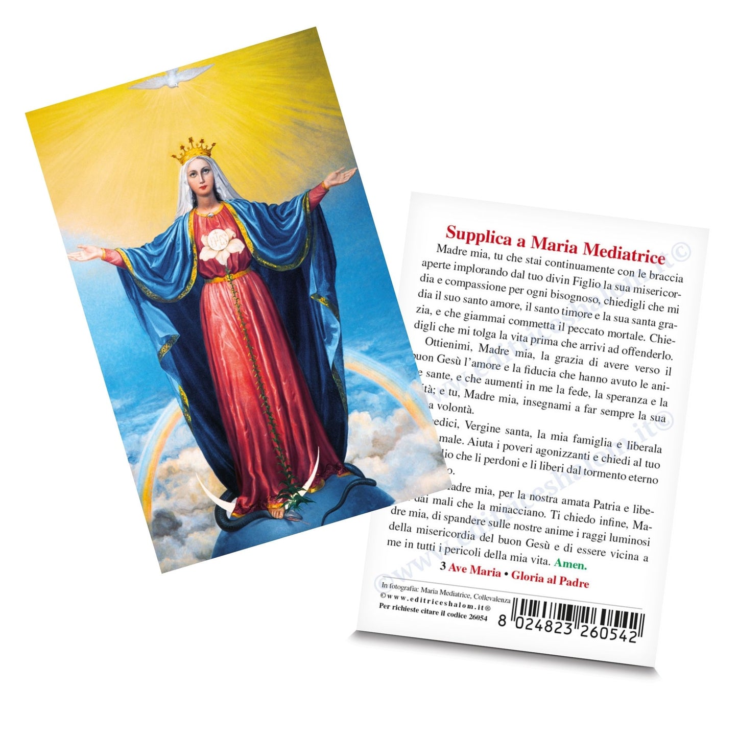 Santino Maria Mediatrice "Supplica a Maria Mediatrice"