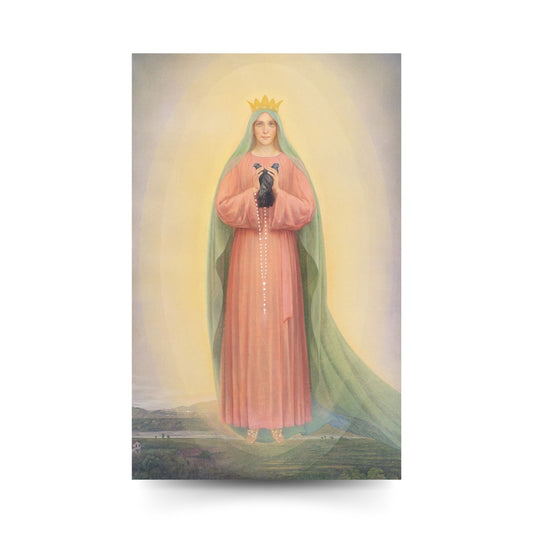 Santino Maria Regina della Famiglia a Ghiaie di Bonate, su retro "Preghiera alla Santa Famiglia".