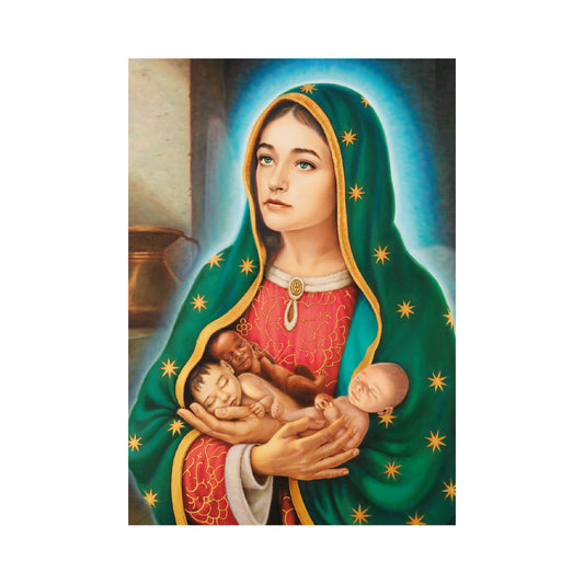 Santino Vergine dei bambini non nati. Sul retro Preghiera alla Madonna per un bambino non nato