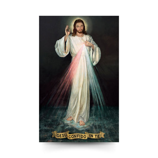 Santino Gesù confido in te. Sul retro "Coroncina divina misericordia"