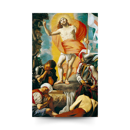 Santino risurrezione del Signore. Sul retro preghiera "Regina coeli"