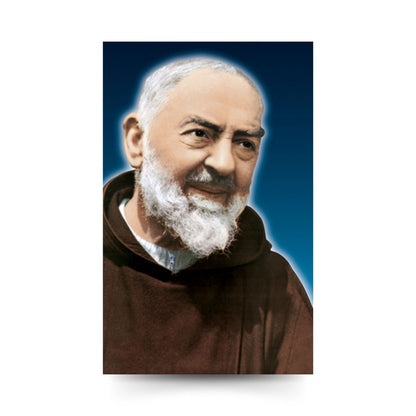 Santino san Pio. Sul retro "Coroncina Sacro Cuore di Gesù" di san Pio da Pietrelcina.