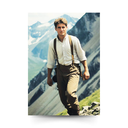 Santino san Pier Giorgio Frassati con retro "Preghiera a san Pier Giorgio Frassati"
