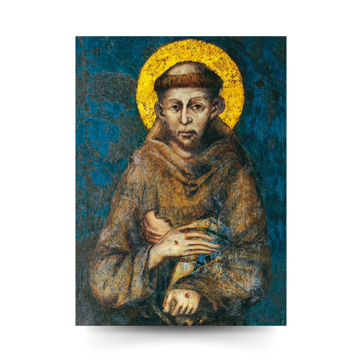 Santino san Francesco d'Assisi. Sul retro "Preghera semplice".