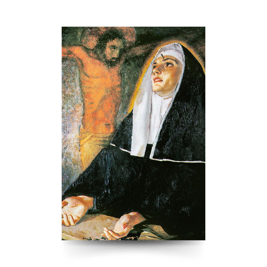 Santino santa Rita da Cascia. Sul retro "Preghiera per chiedere una grazia"