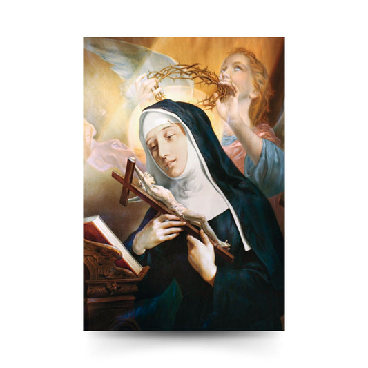 Santino santa Rita da Cascia. Sul retro "Novena a santa Rita"