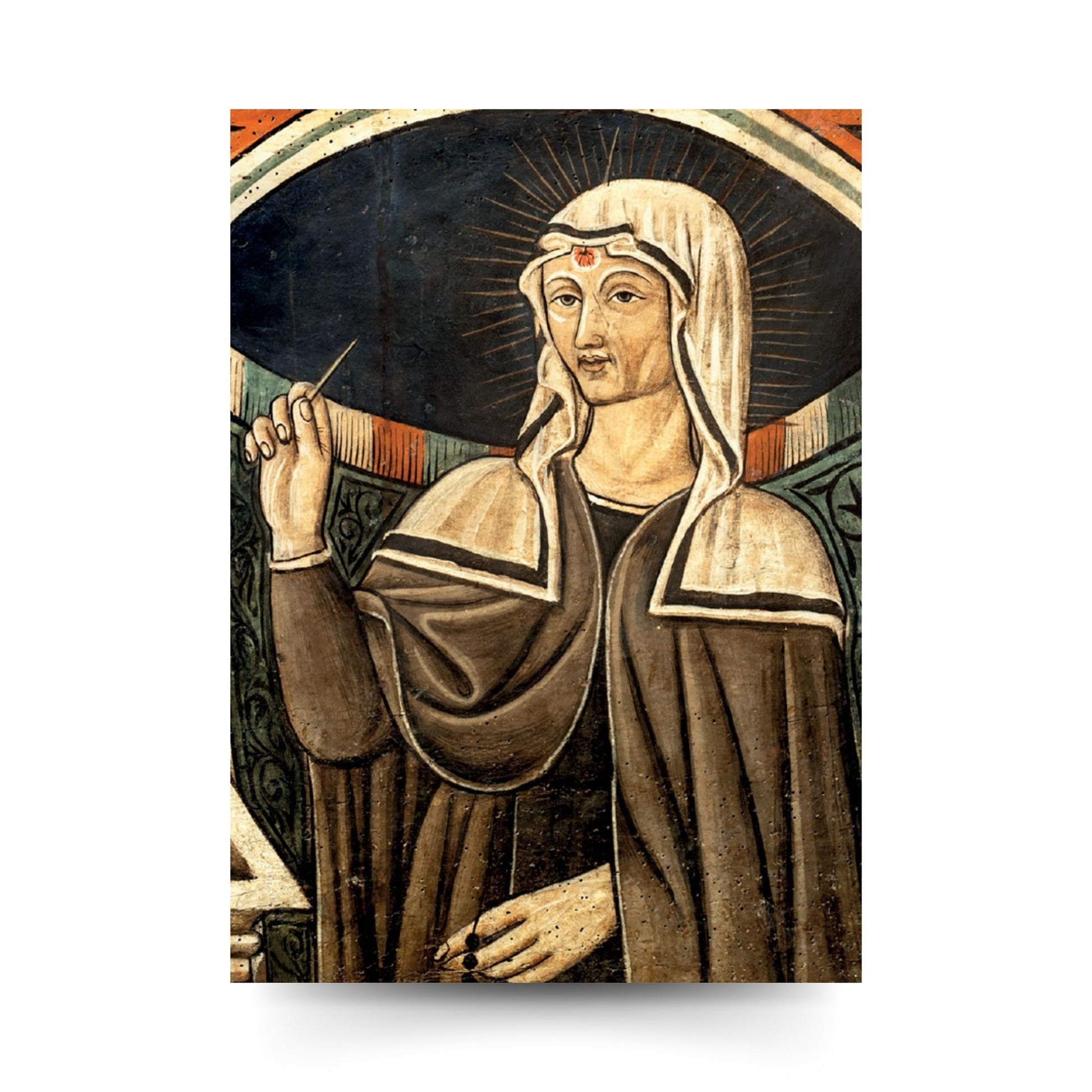 Santino santa Rita da Cascia. Sul retro "Santo Rosario a santa Rita"