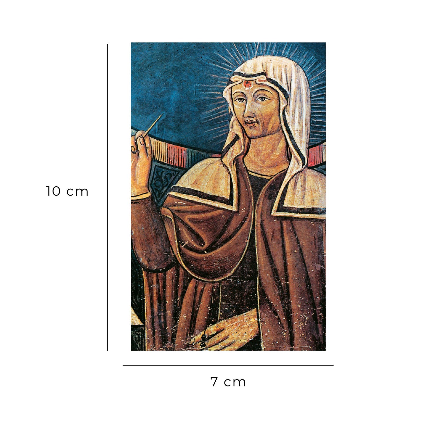 Santino santa Rita con retro "Preghiera a santa Rita per il dono della fede"