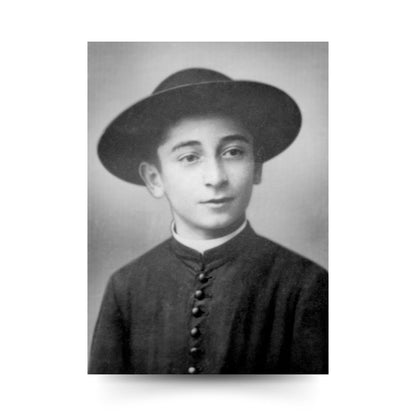 Santino Rolando Rivi. Sul retro frase di papa Francesco