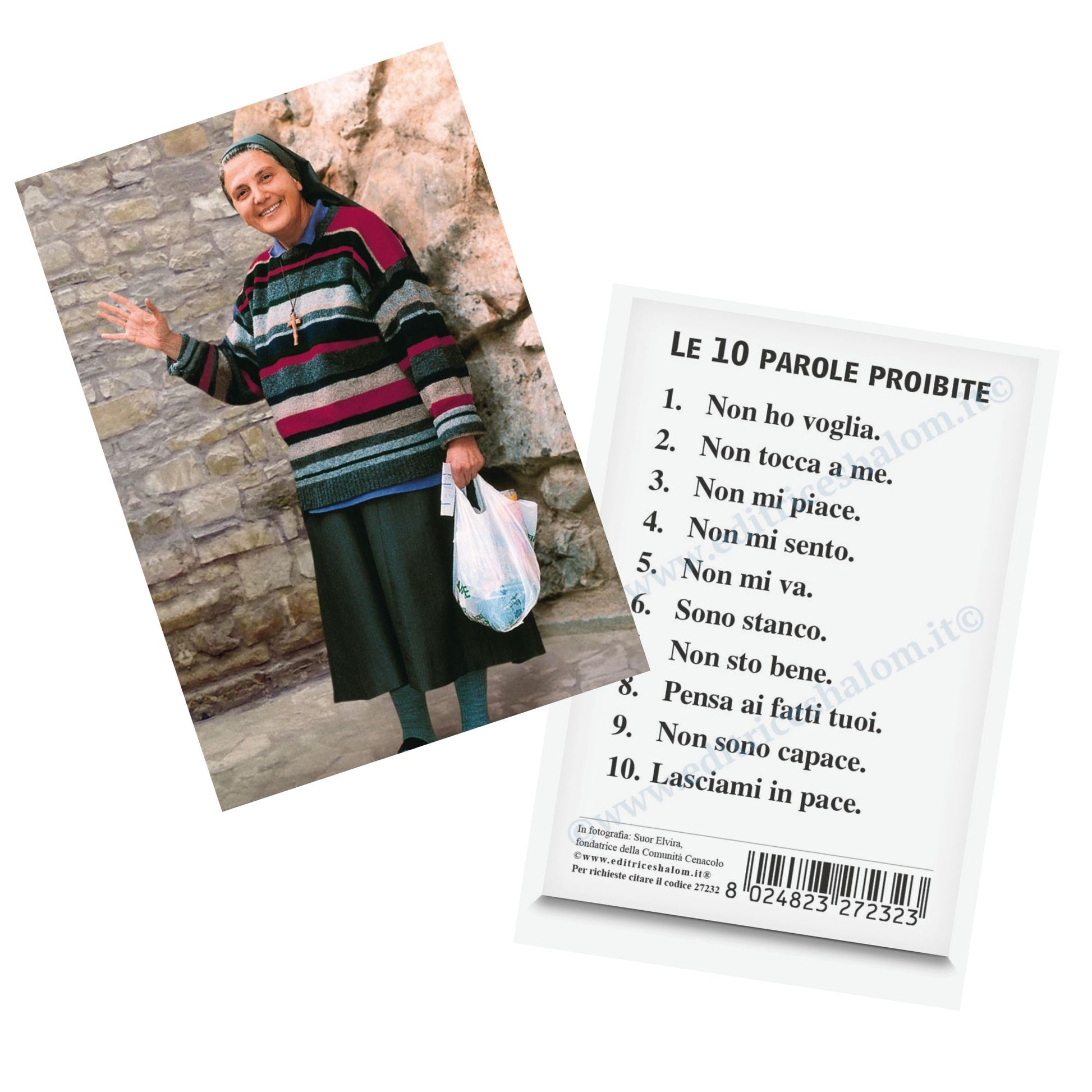 Santino suor Elvira. Sul retro "Le dieci parole proibite"