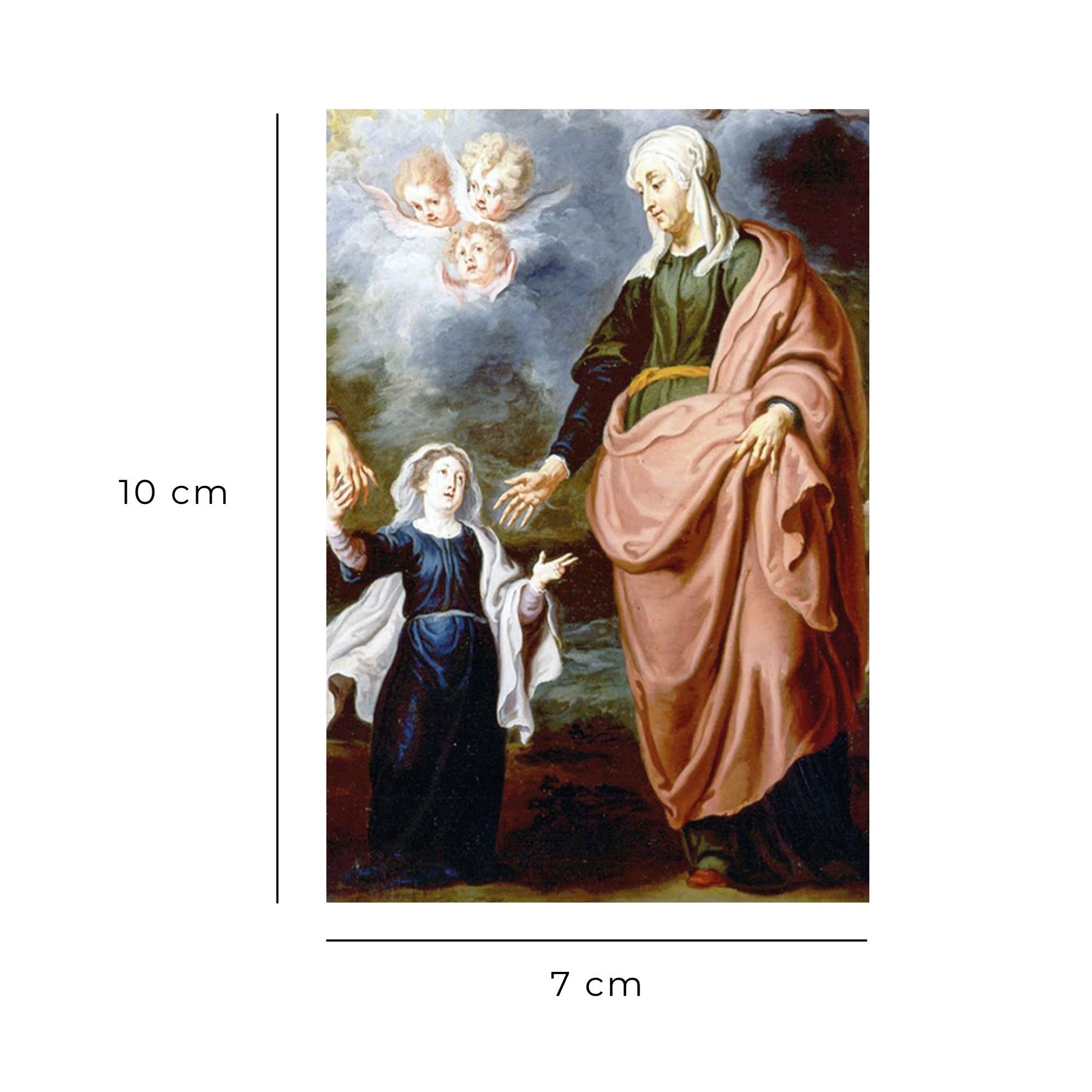 Santino sant'Anna e Maria con "Preghiera a Sant'Anna"