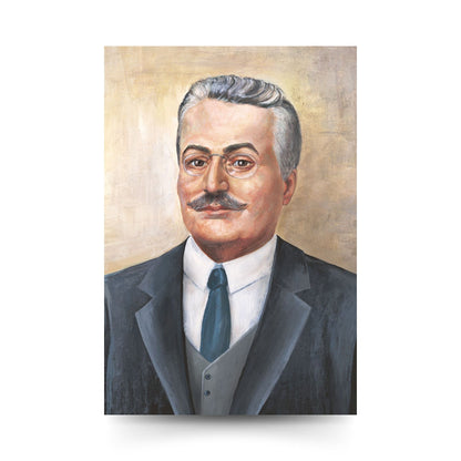 Santino san Giuseppe Moscati con retro preghiera "Per tutti gli uomini"