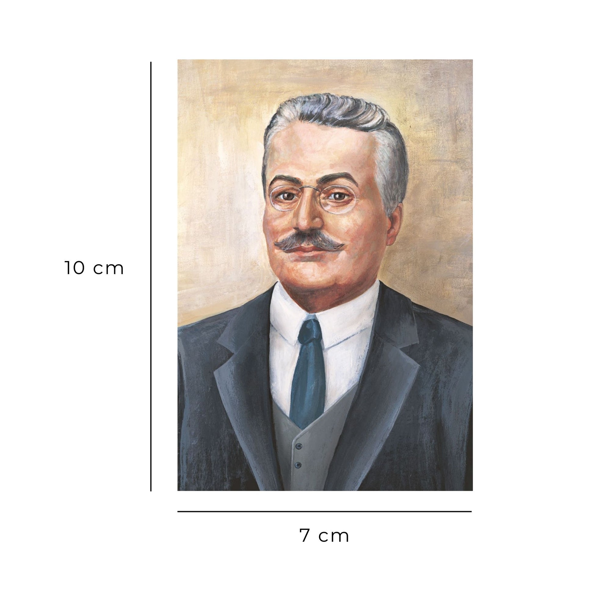 Santino san Giuseppe Moscati con retro preghiera "Per tutti gli uomini"