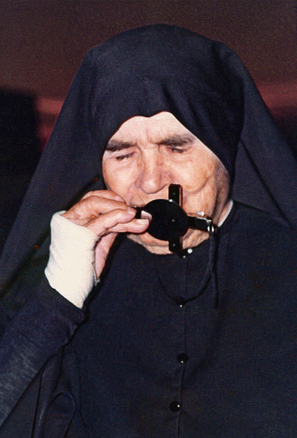 Santino Madre Speranza con retro citazione della beata
